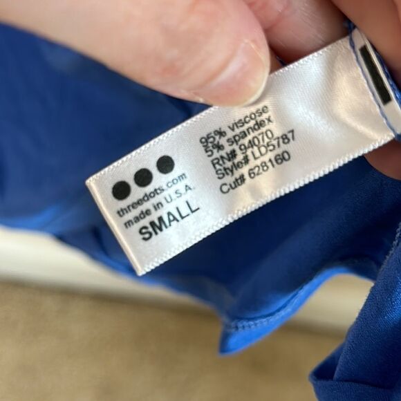 Three Dots Refined Jersey Knot Dress NWT - Picture 7 of 7